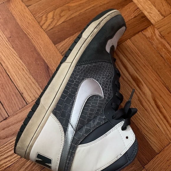 Big Nike air dunk white grey men’s size 12 silver - Picture 3 of 5